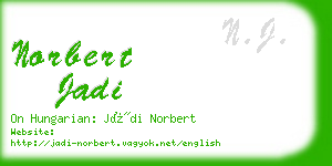 norbert jadi business card